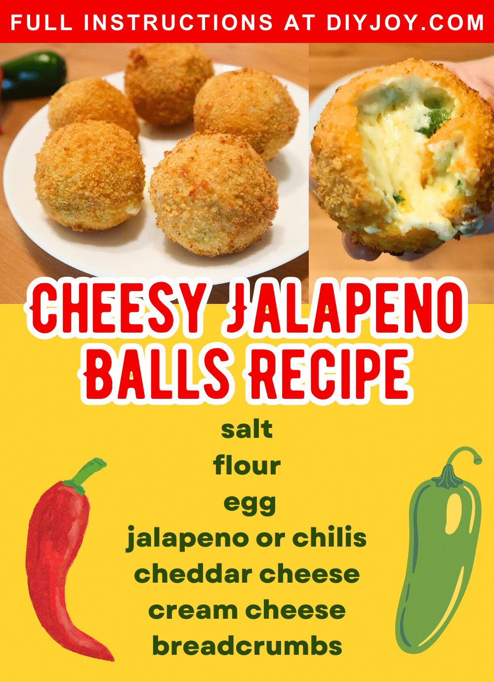 Cheesy Jalapeno Balls Recipe