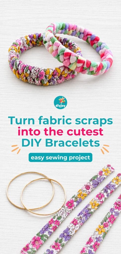 DIY fabric bracelet tutorial step by step