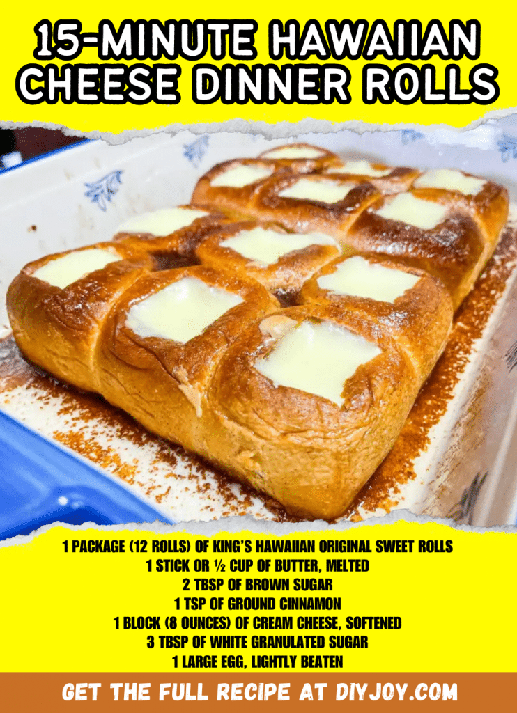 Easy 15Minute Hawaiian Cheese Dinner Rolls Recipe