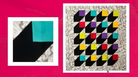 Easy 3D Blockhead Quilt Block | DIY Joy Projects and Crafts Ideas