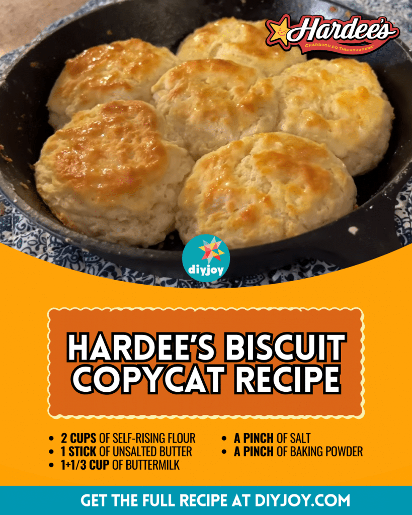 Easy 5-Ingredient Hardee’s Biscuit Copycat Recipe - DIY Joy