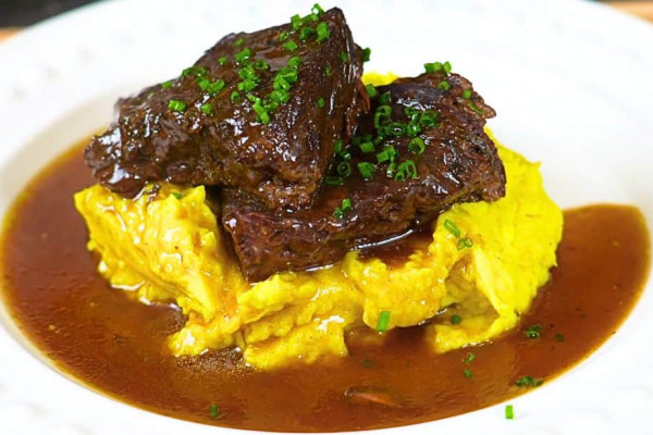 Easy Beef Short Ribs with Curry Mashed Potatoes Recipe