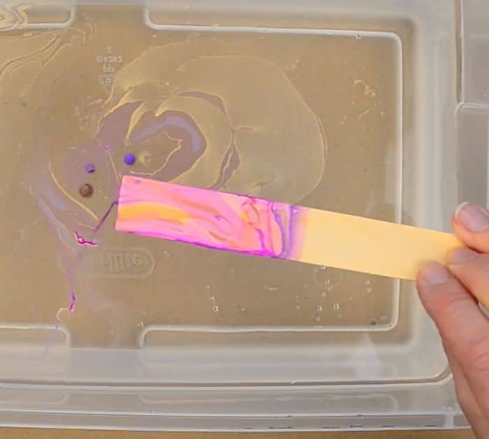 Easy Marble Painting Technique Using a Nail Polish