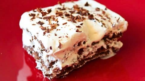 Easy No-Bake 3-Ingredient Chocolate Icebox Cake Recipe | DIY Joy Projects and Crafts Ideas