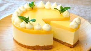 Easy No-Bake Lemon Cheesecake Recipe
