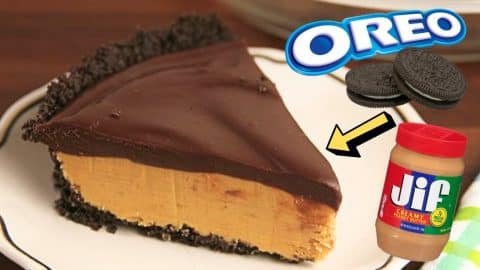 Easy No-Bake Oreo Buckeye Pie Recipe | DIY Joy Projects and Crafts Ideas