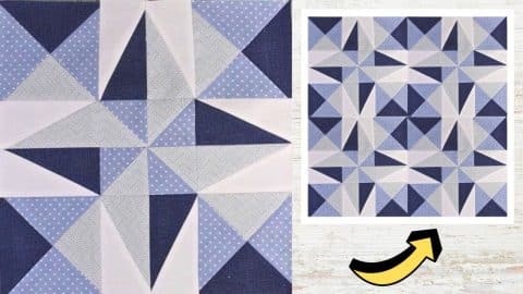 Easy Optical Illusion Star Quilt Block Tutorial (Free Pattern Included) | DIY Joy Projects and Crafts Ideas