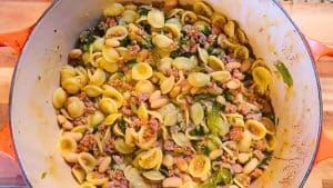 Easy Stovetop One-Pot Sausage, Bean, and Pasta Recipe