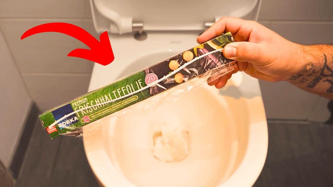 Easy Trick to Unclog Your Toilet With Cling Wrap
