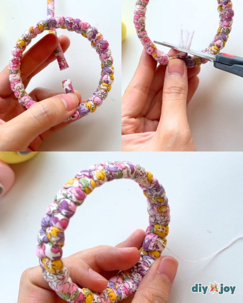Fabric scrap bracelet