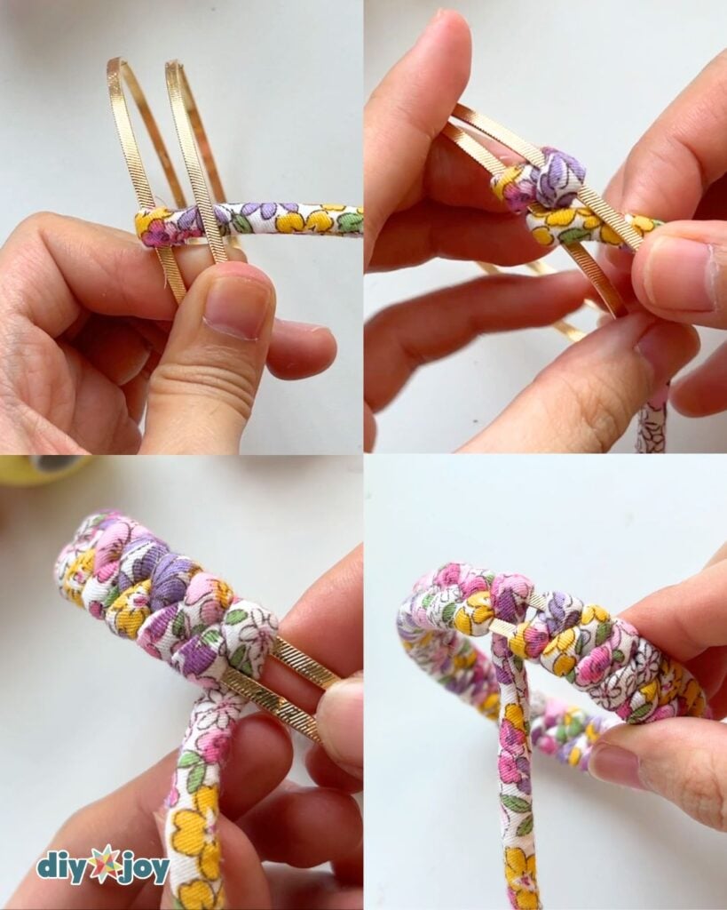 Fabric wrapped bangle