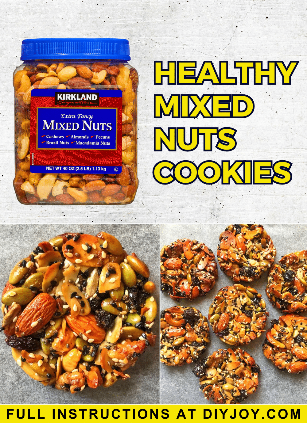 Healthy Mixed Nuts Cookies (NoSugar)