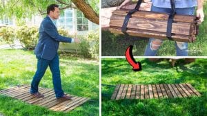 How to Make a DIY Roll Away Walkway
