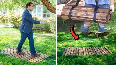 How to Make a DIY Roll Away Walkway | DIY Joy Projects and Crafts Ideas