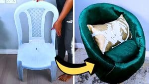 How to Make a DIY Upcycled Accent Chair
