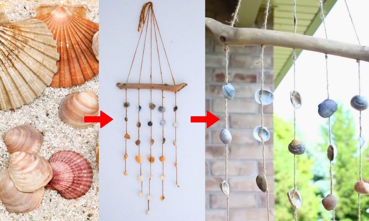 How to Make a Seashell Windchime or Wall Hanging