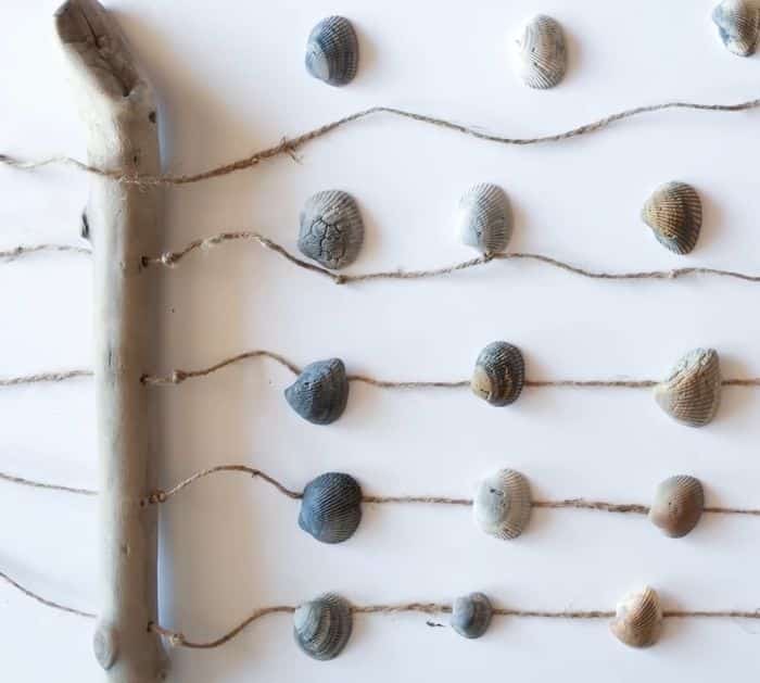 How to Make a Seashell Windchime or Wall Hanging Decor