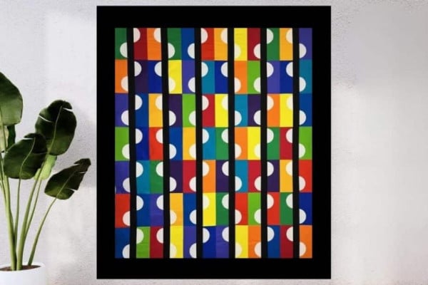 Marble Motion Quilt (Modern Design With Only 2 Seams)