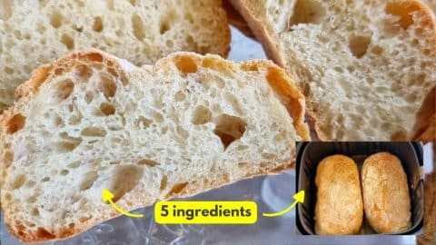 No-Knead Air Fryer Crusty Bread Recipe | DIY Joy Projects and Crafts Ideas