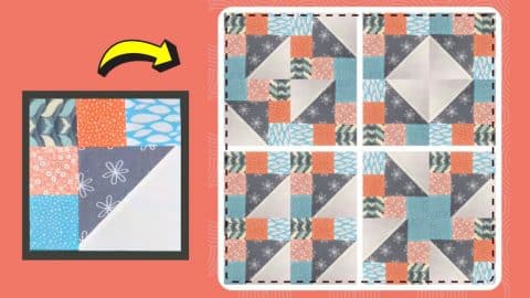 Quick and Easy Disappearing Churn Dash Quilt | DIY Joy Projects and Crafts Ideas