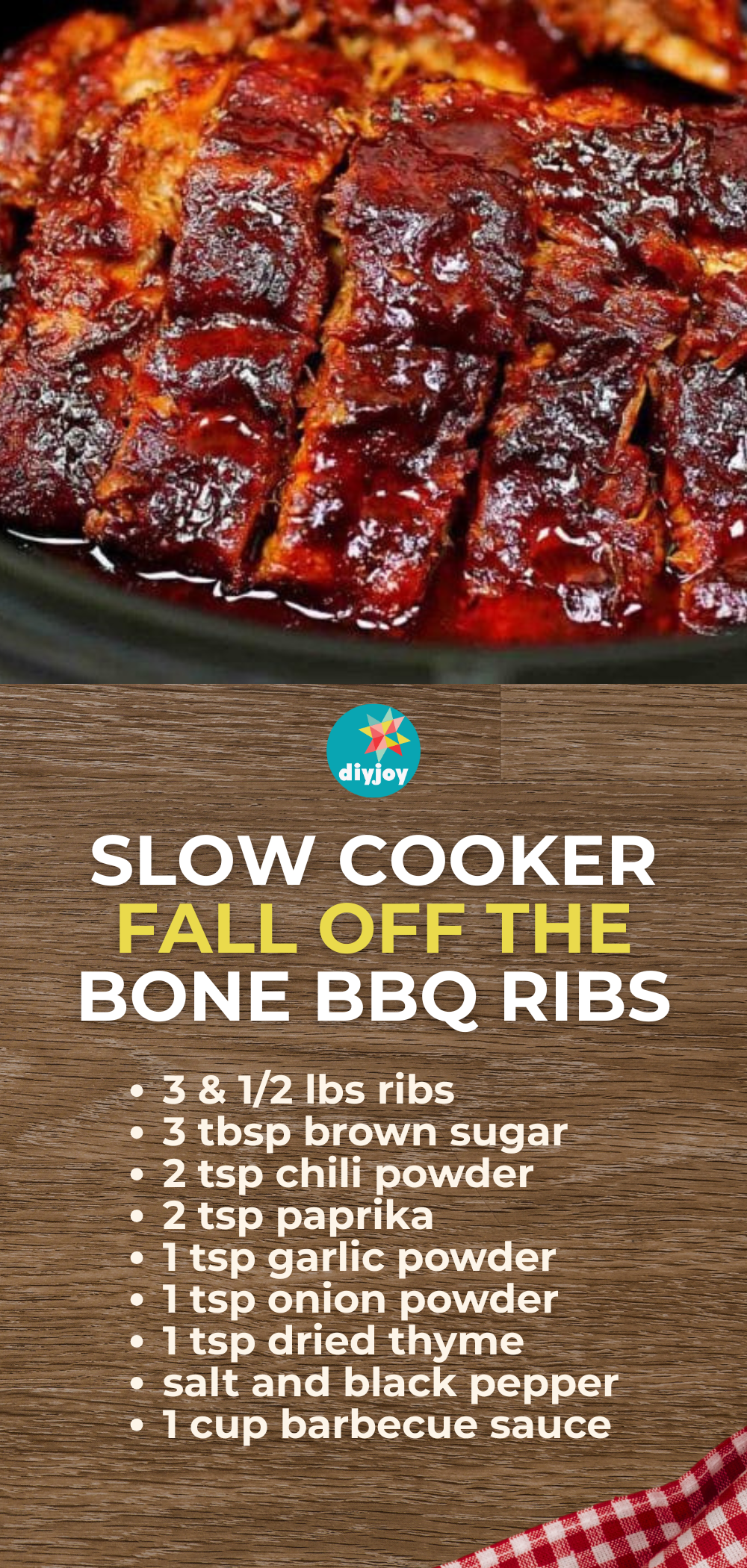 Slow Cooker Fall Off The Bone BBQ Ribs