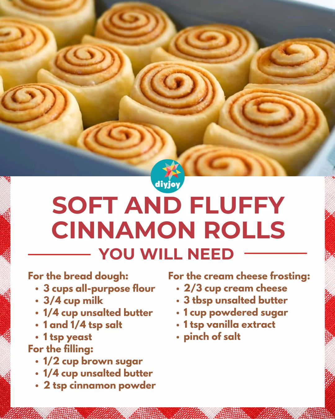 Soft And Fluffy Cinnamon Rolls In 4 Simple Steps Diy Joy
