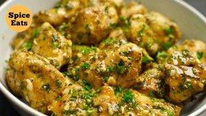 Butter Garlic Chicken Bites Recipe