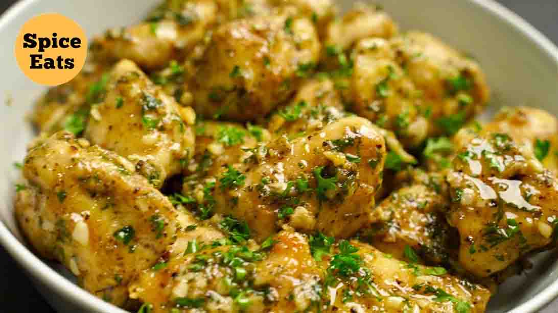 Butter Garlic Chicken Bites Recipe