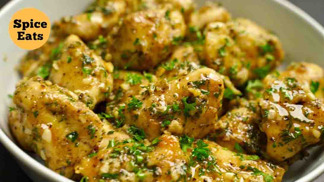 Butter Garlic Chicken Bites Recipe | DIY Joy Projects and Crafts Ideas