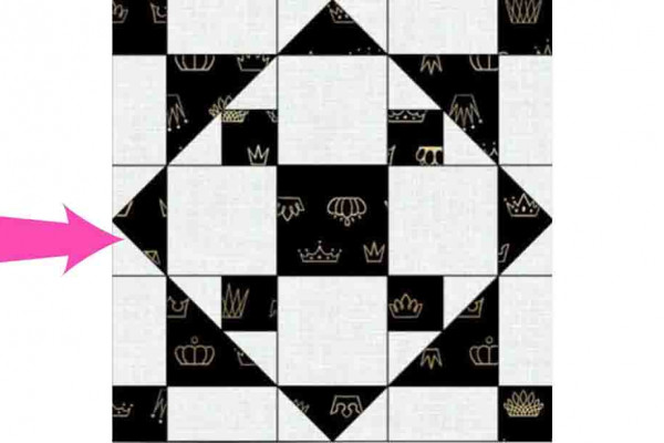 Diamond Ring Quilt Block Tutorial
