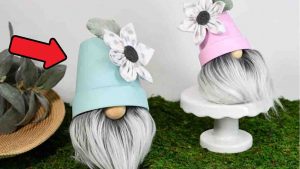 Dollar Tree DIY Gnomes with Flower Pot Hats
