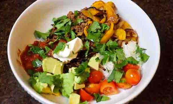 Ground Beef Fajita Bowl Recipe