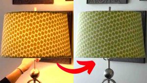 How to Re-Cover a Lampshade with Fabric