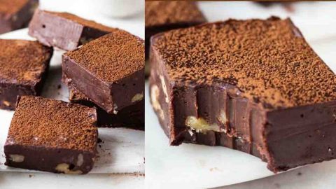No-Bake 3-Ingredient Chocolate Fudge Recipe | DIY Joy Projects and Crafts Ideas