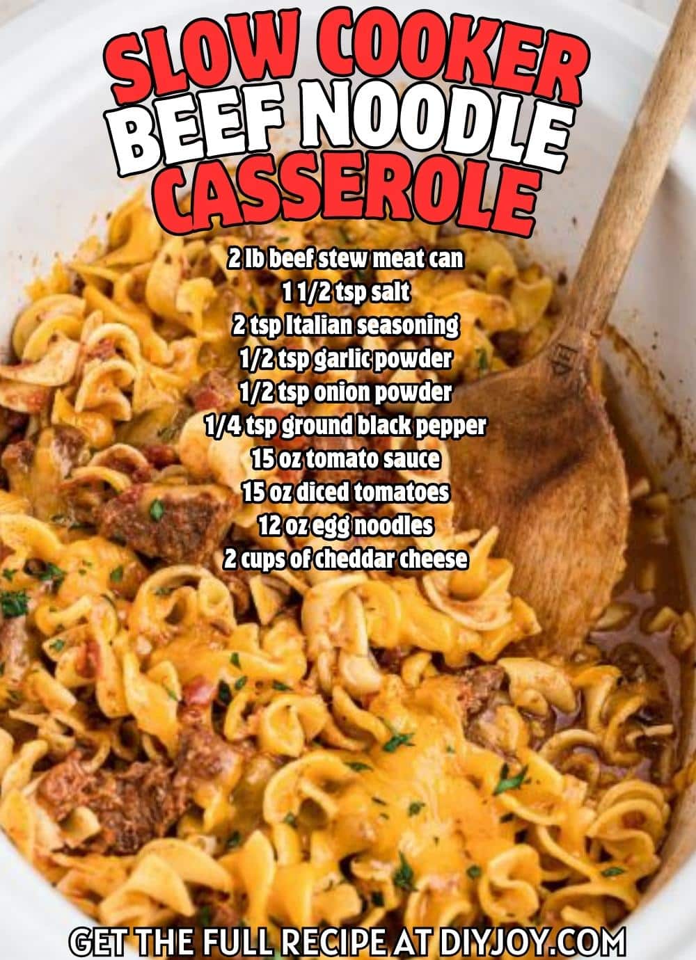 Slow Cooker Beef Noodle Casserole