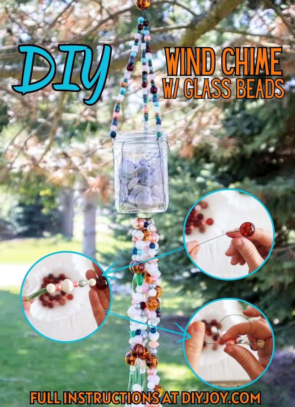 DIY Wind Chime with Glass Beads