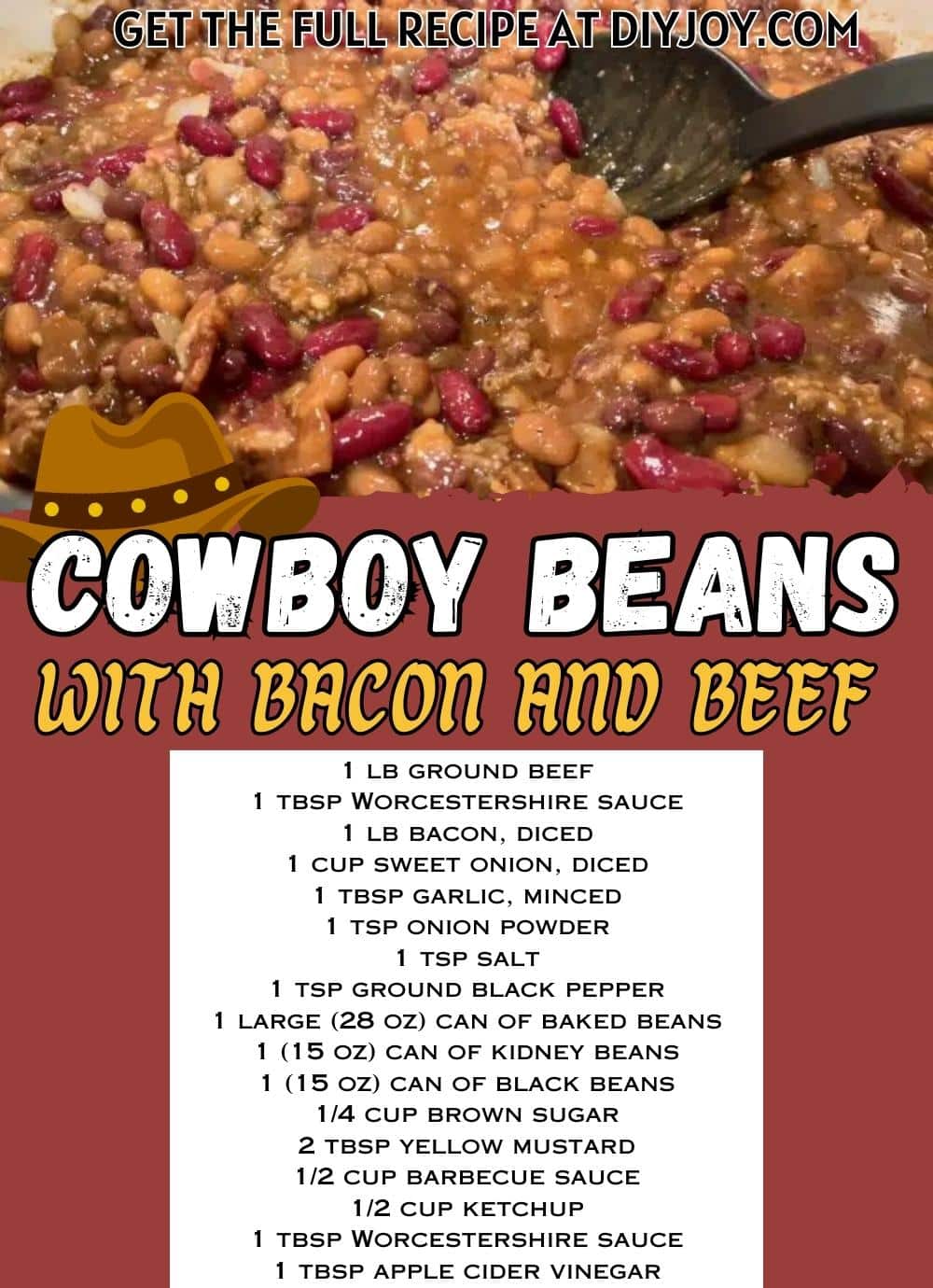 Cowboy Beans With Bacon & Beef Recipe