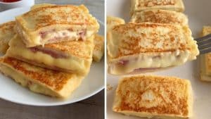 Cheese and Ham Toastie Dippers