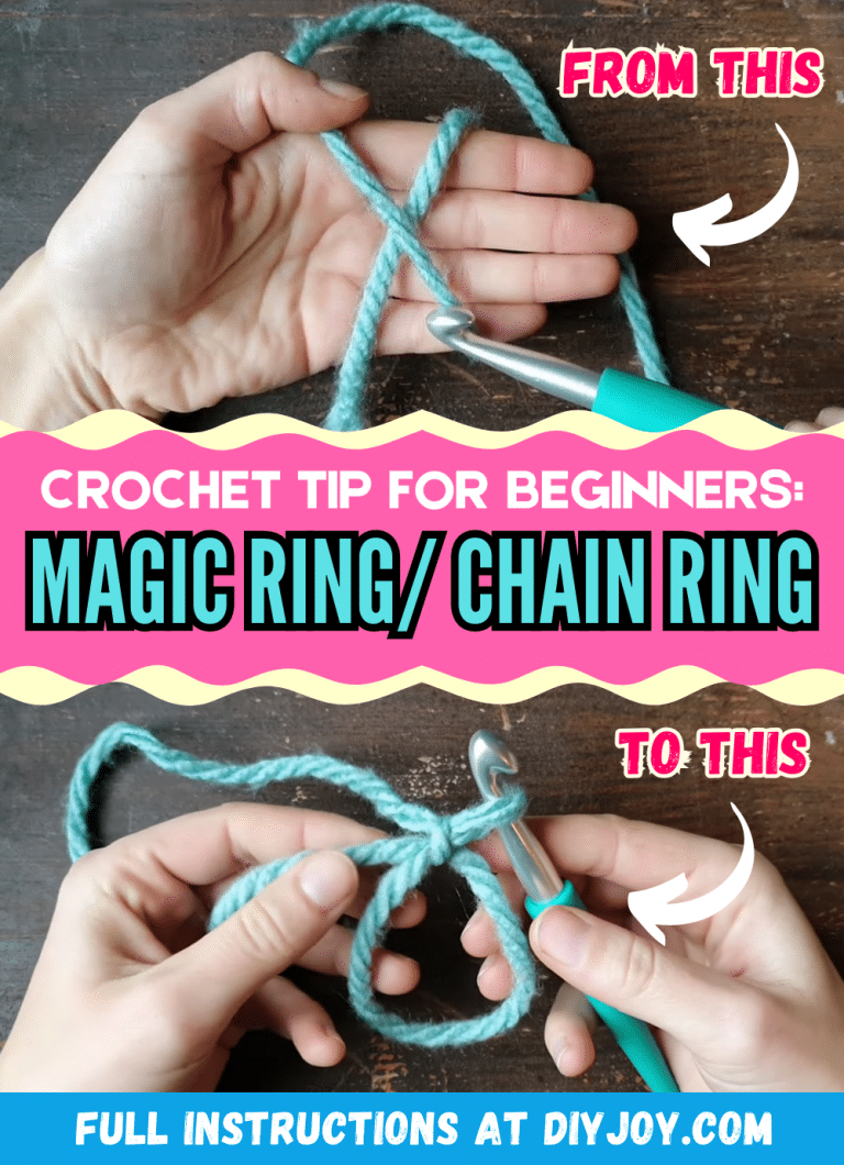 Crochet Tip for Beginners: Magic or Chain Ring Tutorial - DIY Joy
