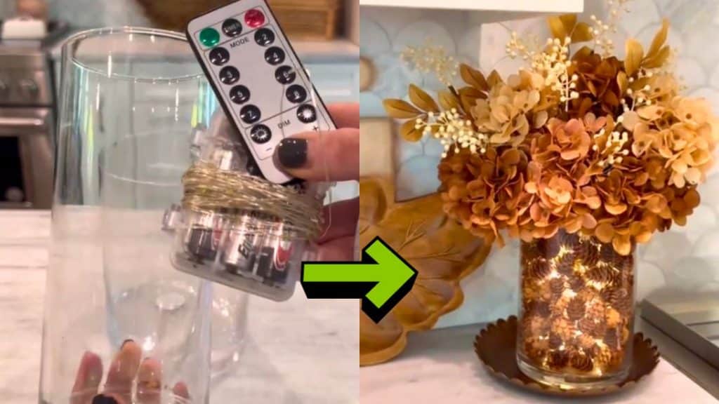 Cute Fall Floral Centerpiece Idea