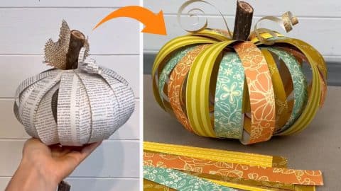 DIY Fall Paper Pumpkin Decor | DIY Joy Projects and Crafts Ideas