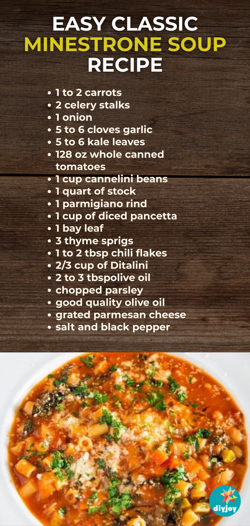 Easy Classic Minestrone Soup