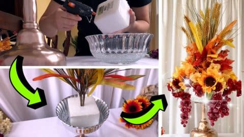 Easy DIY Fall Floral Centerpiece Tutorial | DIY Joy Projects and Crafts Ideas