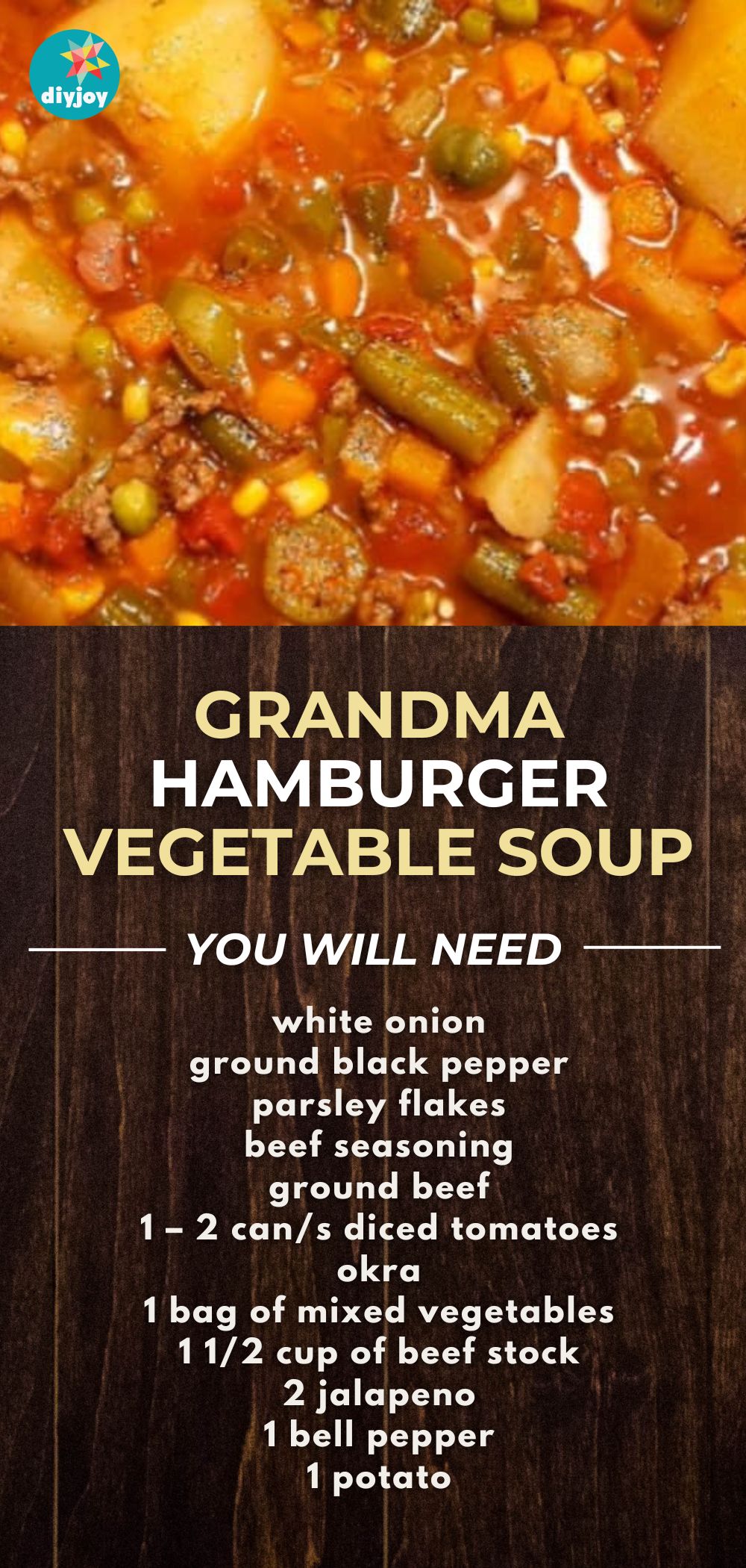 Easy Grandma Hamburger Vegetable Soup