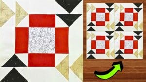 Easy Roundabout Quilt Block Tutorial for Beginners