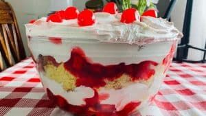 Easy Strawberry Pineapple Punch Bowl Cake Recipe