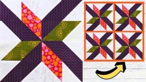 Easy Windmill Quilt Block Tutorial for Beginners