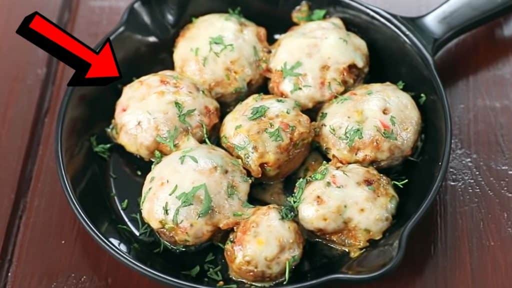 Easy-to-Make Cheesy Stuffed Mushrooms