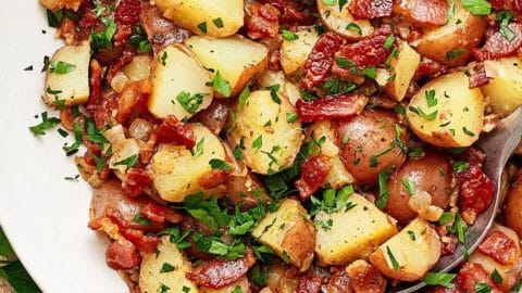 German Potato Salad With Homemade Bacon Dijon Dressing | DIY Joy Projects and Crafts Ideas