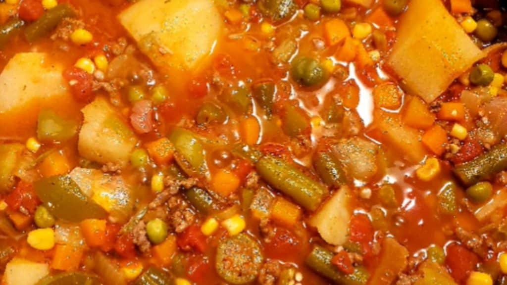 Grandma Hamburger Vegetable Soup